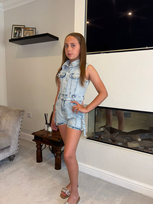 Eva Denim Playsuit